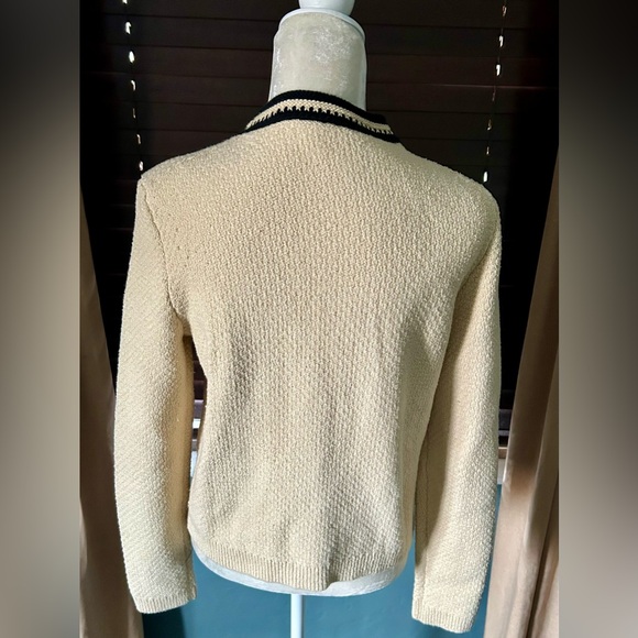 J. Crew Contrast Trim Cardigan❤️ - Picture 4 of 5